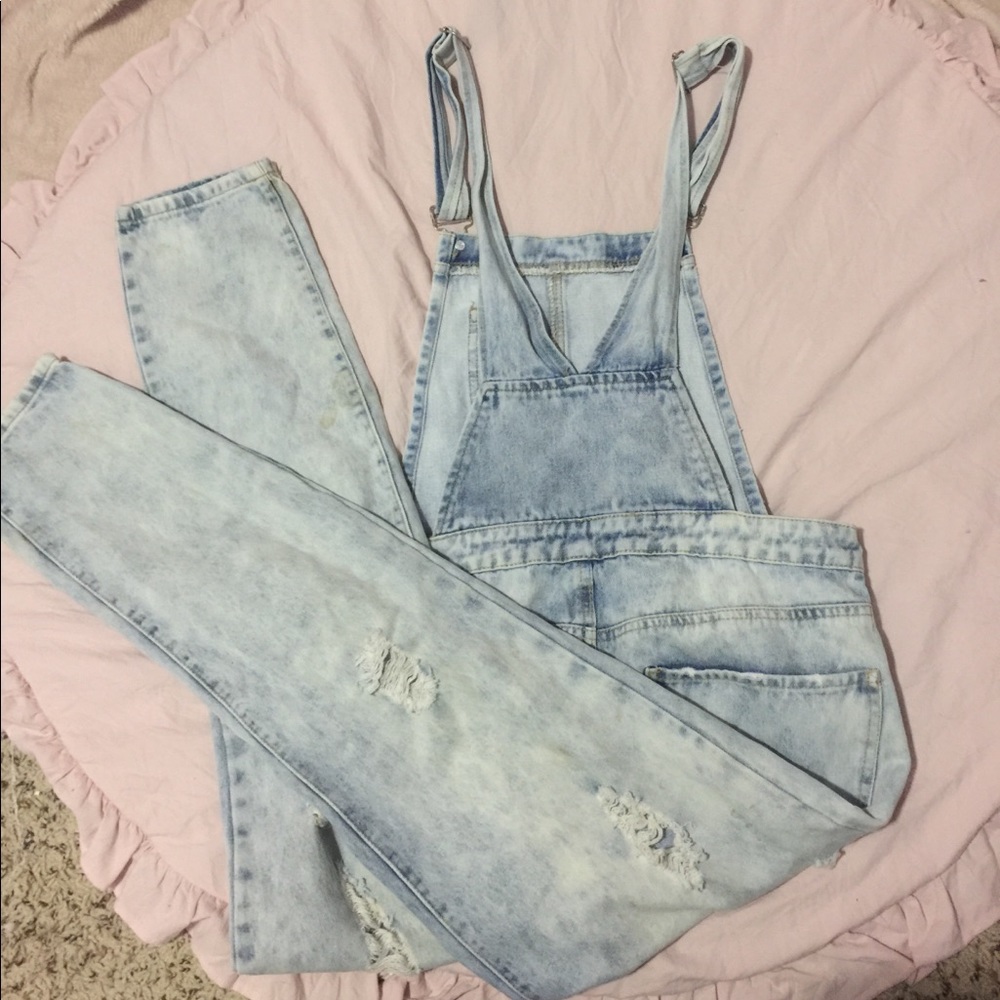 Cute worn out overalls